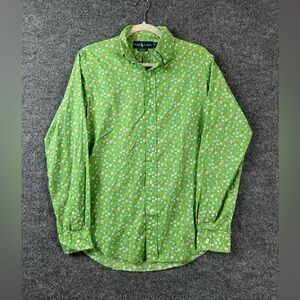 Ralph Lauren Shirt Men Size S Flower Pattern Button Down Party Vacation Resort